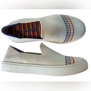 ROTHY’S The Original Kids Slip On Sneaker w/ Colorful Rainbow Stripe EU 36 | K4